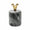 Rammy Marble Container with Brass Ram Handle by Worlds Away 4" Dia x 7"H GREY at FIG LINENS AND HOME 1