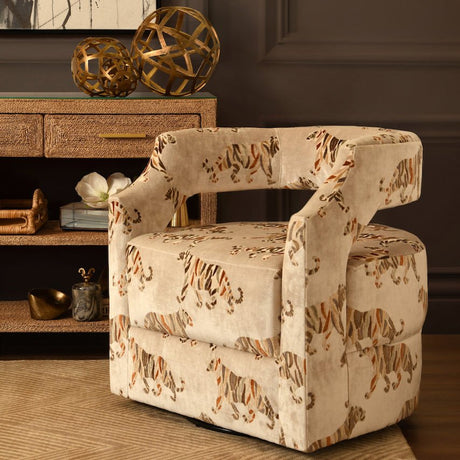 Worlds Away Rammy Black Marble Container with Brass Ram Handle at Fig Linens and Home - Lifestyle 1