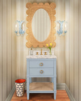 Reseda Gold Sconce by Worlds Away at Fig Linens and Home | Two-Arm Wall Sconce Lifestyle View