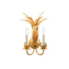 Reseda Gold Sconce by Worlds Away at Fig Linens and Home | Two-Arm Wall Sconce View 1