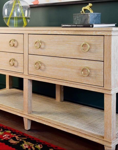 Richmond Cerused Oak Console Table | Worlds Away Furniture at Fig Linens and Home 2