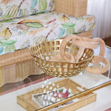 Ringlo Rattan Decorative Links by Worlds Away at Fig Linens and Home | Chain Decor 2