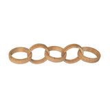 Ringlo Rattan Decorative Links by Worlds Away at Fig Linens and Home | Chain Decor 1