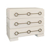 Roderick Antique White Dresser by Worlds Away at Fig Linens and Home - Angle View