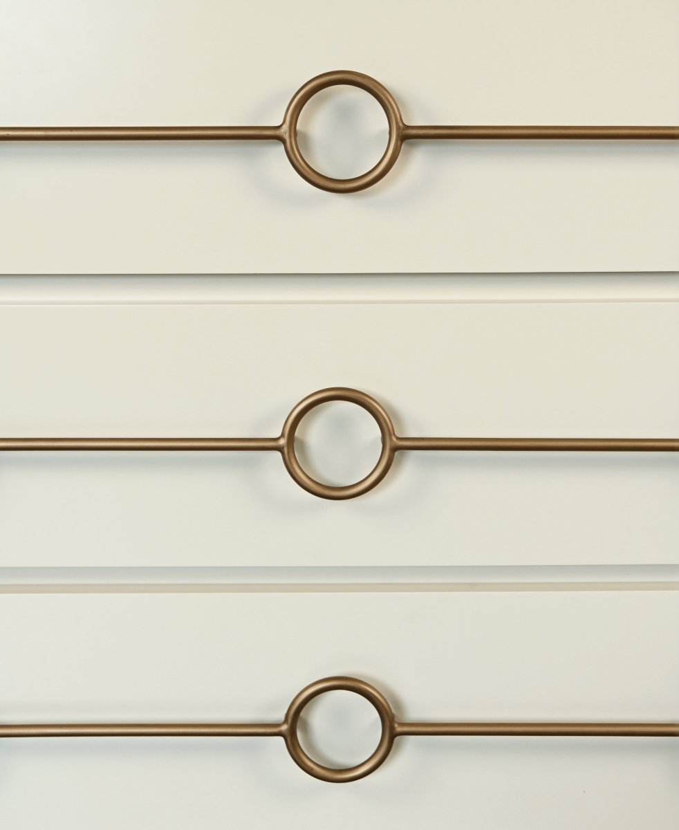 Roderick Antique White Dresser by Worlds Away at Fig Linens and Home - Detail View 1