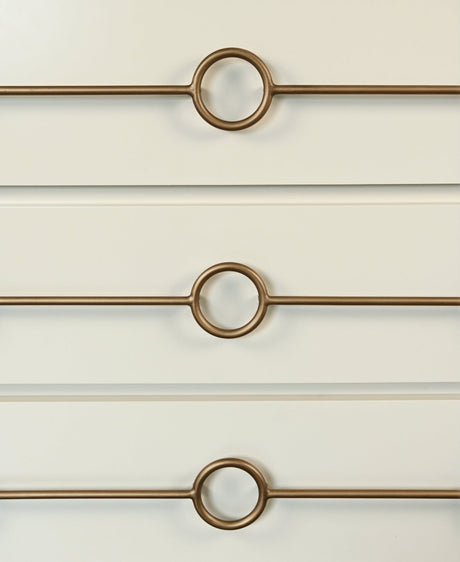 Roderick Antique White Dresser by Worlds Away at Fig Linens and Home - Detail View 1