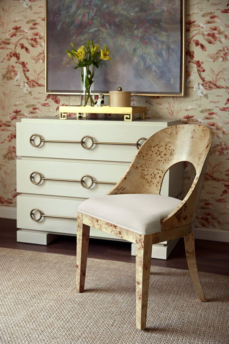 Roderick Antique White Dresser by Worlds Away 34.25"H x 42"W x 20D" Antique White at FIG LINENS AND HOME 4