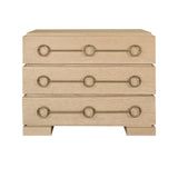 Roderick Cerused Oak Dresser by Worlds Away at Fig Linens and Home - Front View