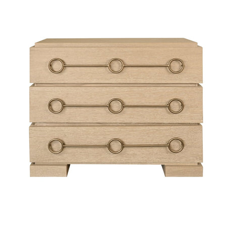 Roderick Cerused Oak Dresser by Worlds Away at Fig Linens and Home - Front View