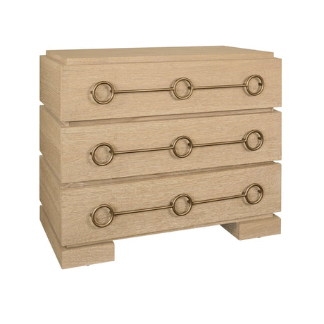 Roderick Cerused Oak Dresser by Worlds Away at Fig Linens and Home - Angle View