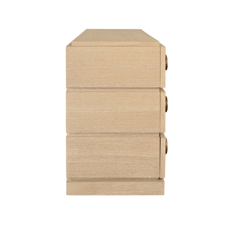 Roderick Cerused Oak Dresser by Worlds Away at Fig Linens and Home - Side View