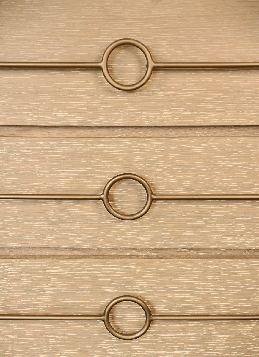 Roderick Cerused Oak Dresser by Worlds Away at Fig Linens and Home - Detail View 1