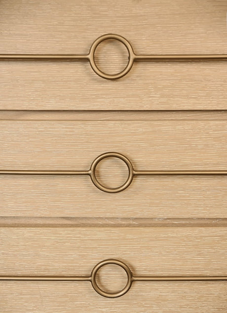 Roderick Cerused Oak Dresser by Worlds Away at Fig Linens and Home - Detail View 1