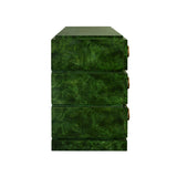 Roderick Emerald Burlwood Dresser by Worlds Away - Cabinet Side View at Fig Linens and Home