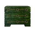 Roderick Emerald Burlwood Dresser by Worlds Away - Cabinet Front View at Fig Linens and Home