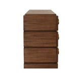 Roderick Provincial Brown Oak Dresser by Worlds Away at Fig Linens and Home - Side View