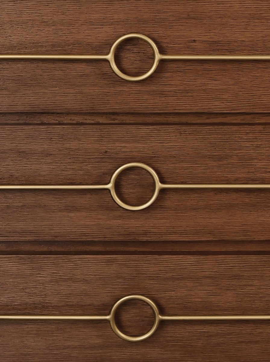 Roderick Provincial Brown Oak Dresser by Worlds Away at Fig Linens and Home - Detail View 1