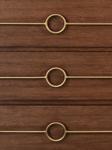 Roderick Provincial Brown Oak Dresser by Worlds Away at Fig Linens and Home - Detail View 1