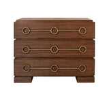 Roderick Provincial Brown Oak Dresser by Worlds Away at Fig Linens and Home - Front View