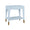Angle View of End Table - Worlds Away Ronny Light Blue Side Table at Fig Linens and Home