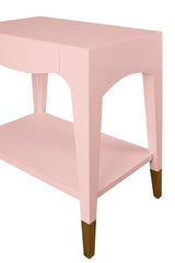 Ronny Pink Side Table by Worlds Away at Fig Linens and Home - Detail View 2