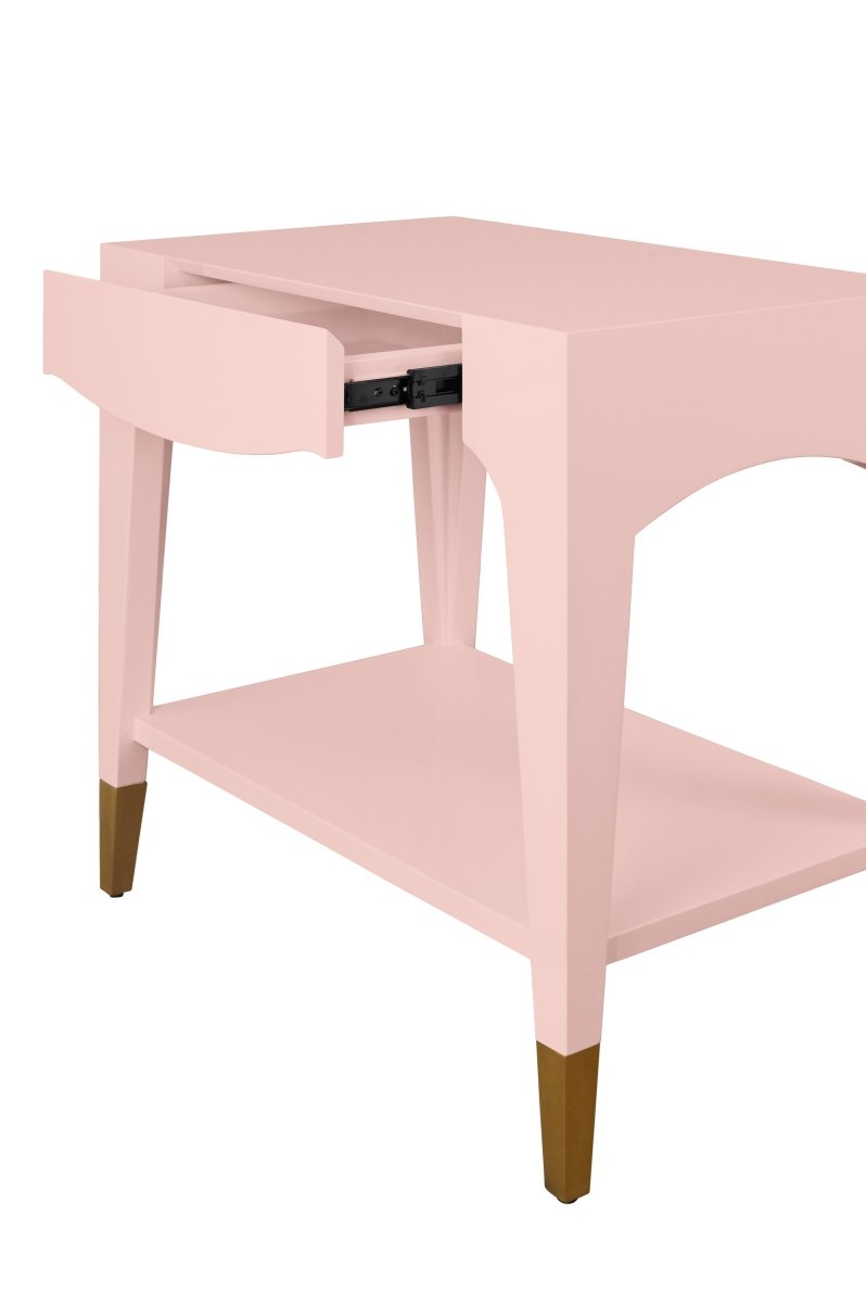 Ronny Pink Side Table by Worlds Away at Fig Linens and Home - Detail View 1