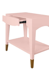 Ronny Pink Side Table by Worlds Away at Fig Linens and Home - Detail View 1