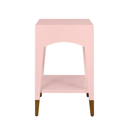 Ronny Pink Side Table by Worlds Away at Fig Linens and Home - Side View