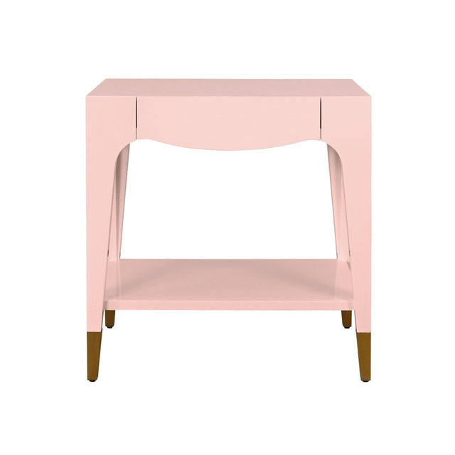 Ronny Pink Side Table by Worlds Away at Fig Linens and Home - View 1