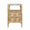 Roscoe Burlwood Side Table by Worlds Away at Fig Linens and Home - Front View