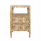 Roscoe Burlwood Side Table by Worlds Away at Fig Linens and Home - Front View