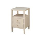 Roscoe Natural Side Table by Worlds Away 18" W x 30" H x 18" D Natural at FIG LINENS AND HOME 2