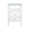 Worlds Away White Side Table - Roscoe 2 Drawers with Glass Top at Fig Linens and Home