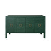 Rue Natural Grasscloth Buffet Table | Worlds Away Cabinets & Storage at Fig Linens and Home View 1