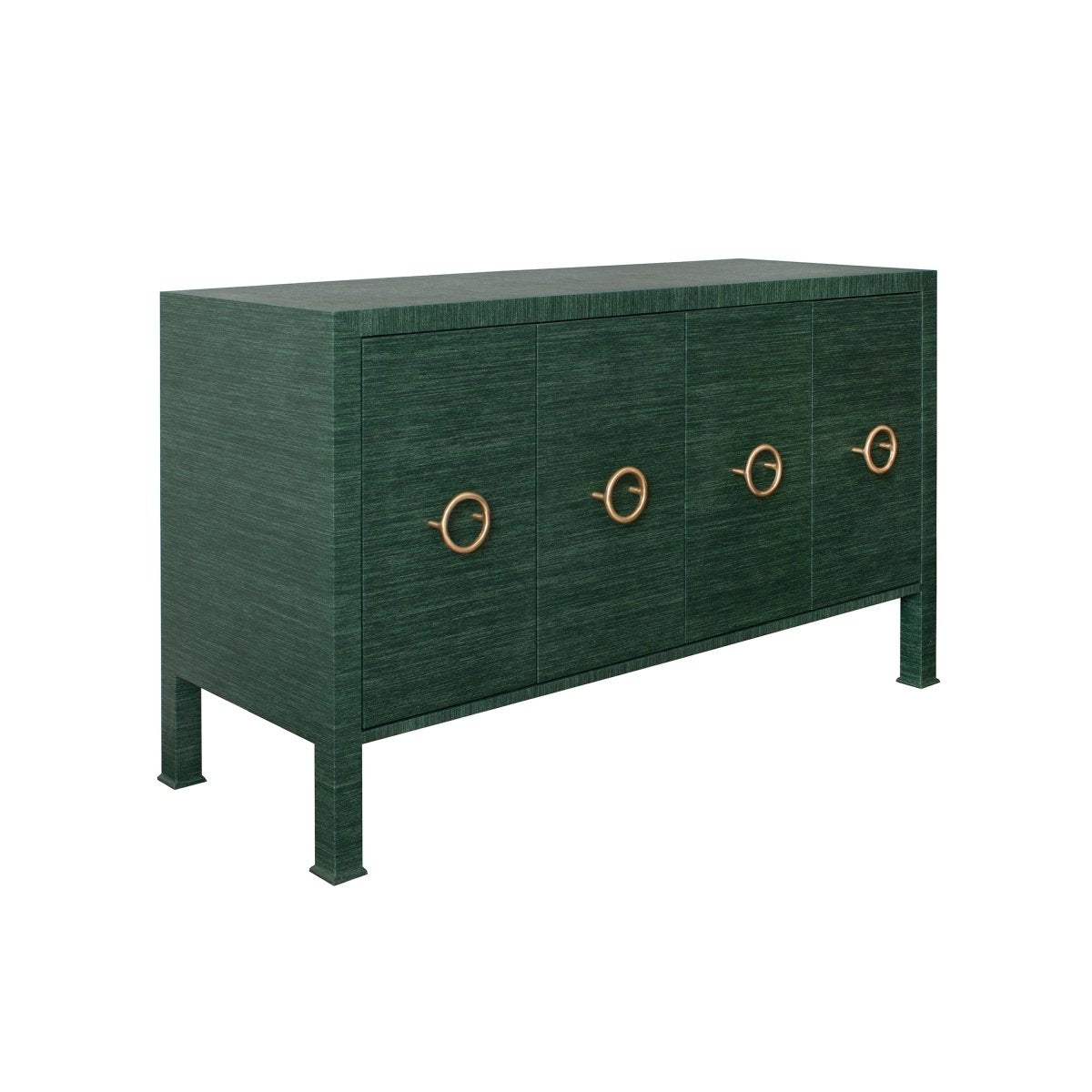 Rue Natural Grasscloth Buffet Table | Worlds Away Cabinets & Storage at Fig Linens and Home View 2
