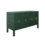Rue Natural Grasscloth Buffet Table | Worlds Away Cabinets & Storage at Fig Linens and Home View 2