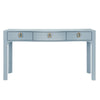 Sabrina Light Blue Console Table by Worlds Away at Fig Linens and Home - Front View