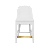 Sadie White Counter Stool by Worlds Away | Counter and Bar Stools at Fig Linens and Home 1
