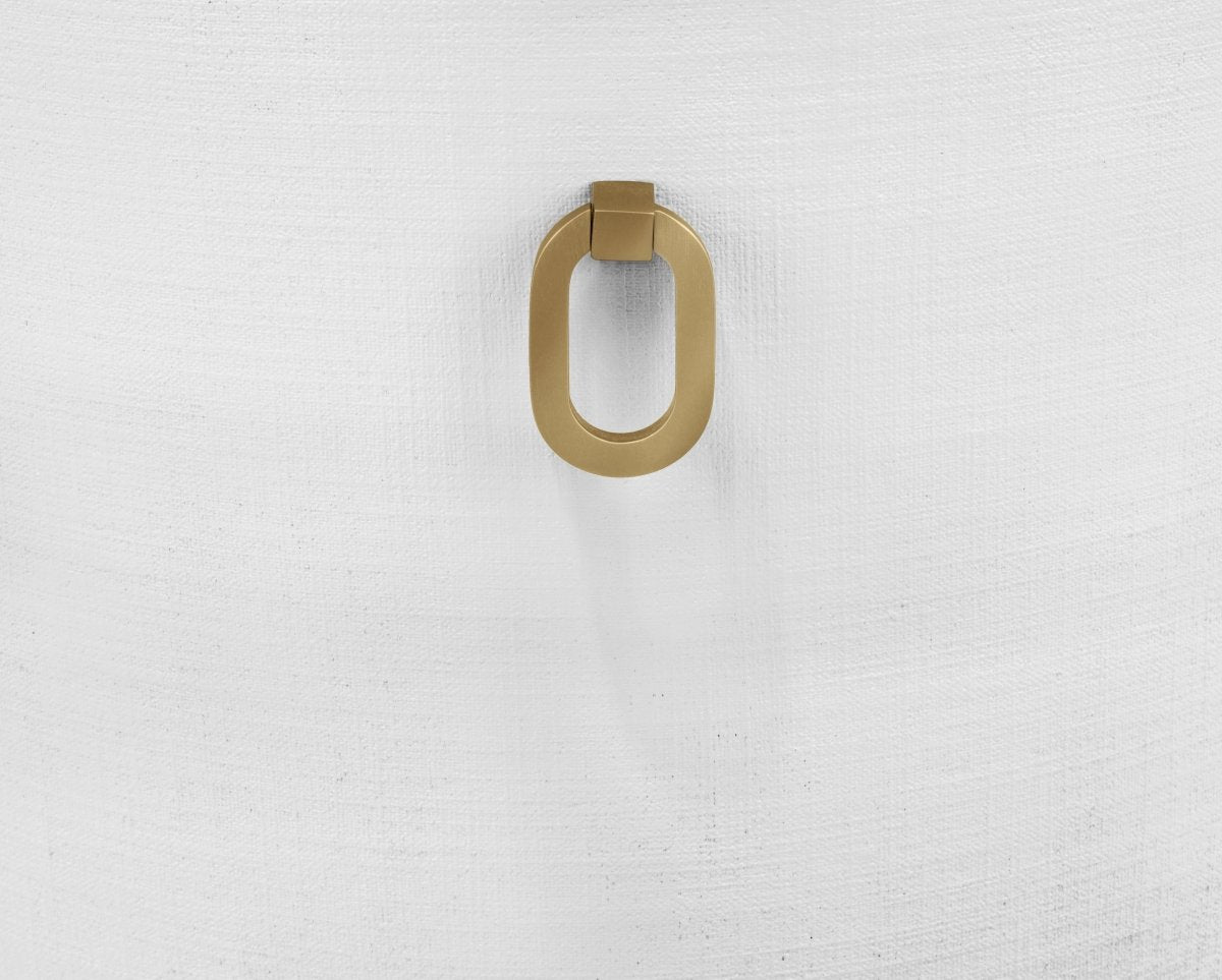 Sadie White Dining Chairs by Worlds Away | Dining Chairs at Fig Linens and Home - Hardware Detail