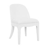 Sadie White Dining Chairs by Worlds Away | Dining Chairs at Fig Linens and Home - Angle View