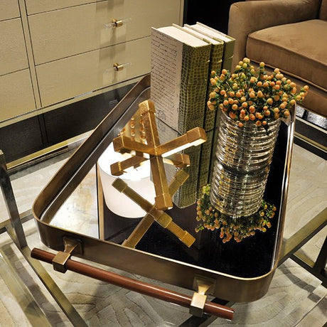 Saratoga Decorative Tray | Worlds Away at Fig Linens and Home - Lifestyle