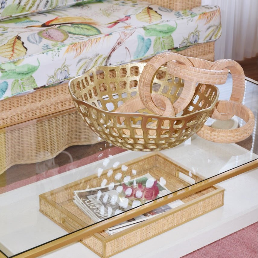 Worlds Away Sierra Decorative Bowl | Lifestyle View of Home Decor at Fig Linens and Home 1