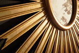 Starlata Gold Starburst Mirror by Worlds Away Starlata Gold Starburst Mirror Gold Leaf at FIG LINENS AND HOME 3
