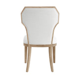 Tally Cerused Oak Dining Chair | Worlds Away Seating at Fig Linens and Home - Back of Chair View