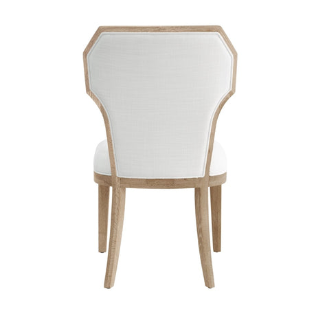 Tally Cerused Oak Dining Chair | Worlds Away Seating at Fig Linens and Home - Back of Chair View