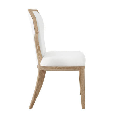 Tally Cerused Oak Dining Chair | Worlds Away Seating at Fig Linens and Home - Side View