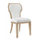 Tally Cerused Oak Dining Chair | Worlds Away Seating at Fig Linens and Home - Angle View