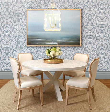 Worlds Away Talula White Pendant Lantern - Lantern Pendant at Fig Linens and Home - Lifestyle