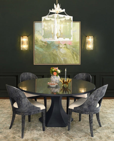 Worlds Away Talula White Pendant Lantern - Lantern Chandelier at Fig Linens and Home - Lifestyle