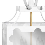 Talula White Pendant Lantern by Worlds Away - Pendant Light Chandelier at Fig Linens and Home 5